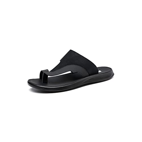 TJHRJTY Sandalias para Hombre Sandalias para Hombre 2021 Chanclas Hombre Antideslizante Verano Nuevo Logotipo Popular Ropa Exterior Cool Trawl Zapatillas de Playa Rojas Sandalias Casuales(43 EU)