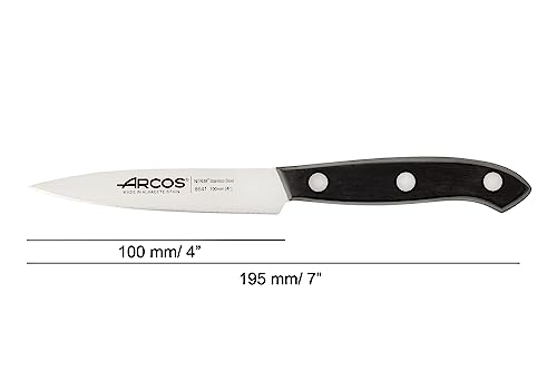 Miniatura 2 de Arcos Juego Cuchillos Cocina Profesionales Cuchillos Cocina Profesional Set Cuchillos Mango Negro 3 Piezas