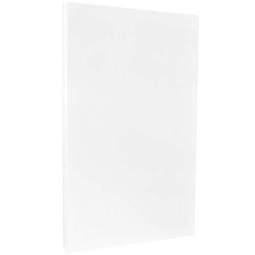 JAM PAPER Glossy Legal 32lb 2 Sided Paper - 120 gsm - 8.5 x 14 - White - 100 Sheets/Pack