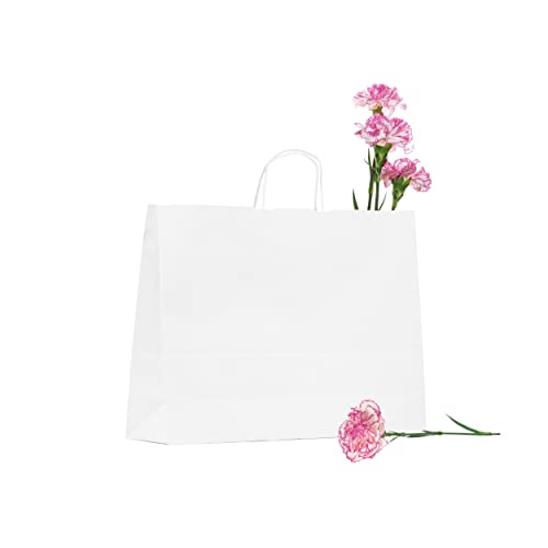 Bolsas de papel blancas con asa 100% reciclables Modelo Luxemburgo 4
