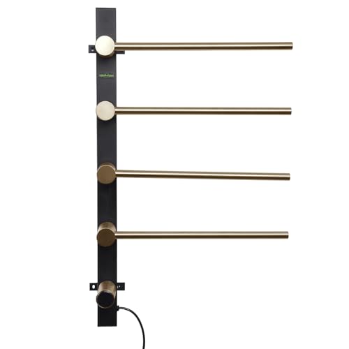 Bathroom Towel Warmer Rack - Wall Mounted Heated Towel Rack - Adjustable Temperature Towel Warmer with Display, Timer for Home, Gym, Apartment