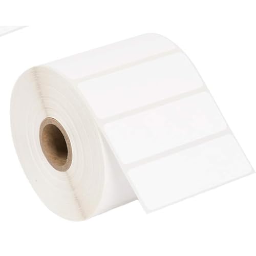 Image of True-Ally 50x15 Direct Thermal Barcode Label Sticker - 50mm x 15mm - 2000 Labels Per Roll - White Self Adhesive Sticker for Printing Barcoding (1 Roll per Pack (2000 Labels))
