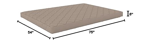 Dhp Dana 6 Inch Quilted Full Mattress With Removable Cover And Thermobonded Polyester Fill, Gray #TOP1