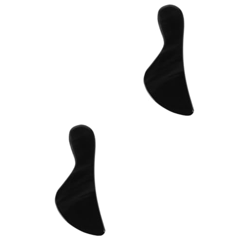 PATKAW 2 Piezas tabla de masaje para raspar masajeador corporal masajeador cuerpo raspador placa de gatillo tabla de masaje delicada placa de raspado natural cuerno de búfalo natural