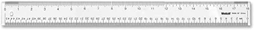 Westcott 10564 Acrylic Clear Ruler, 18 in