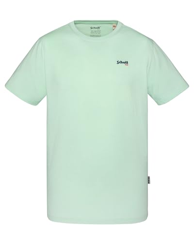 Schott NYC Homme Tscasual T-Shirt, Vert, M EU