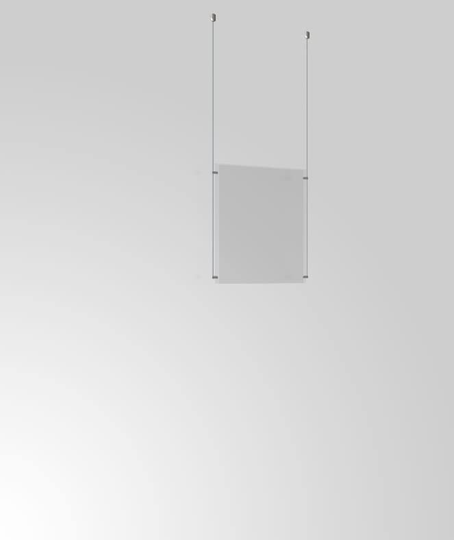 A4 Portrait Wire Cable Display Acrylic Poster Holder Retail Shop Window Signs Display Panels (1)