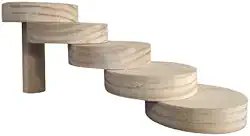 Escadinha para Hamsters e Pequenos Roedores em Madeira 5 degraus