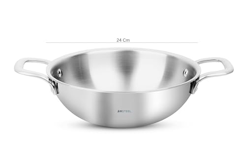 Image of Stainless Steel Triply Kadai (1.8 L)