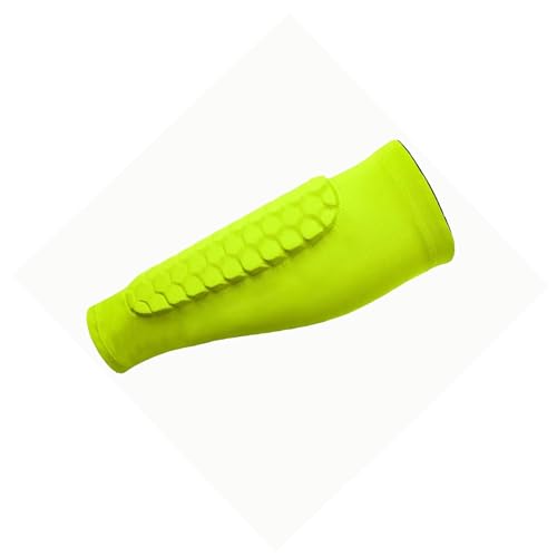 drburpily Calcetines de fútbol para espinilleras, para hombre y mujer, cómodos y transpirables con absorción del sudor, amarillo fluorescente, SG