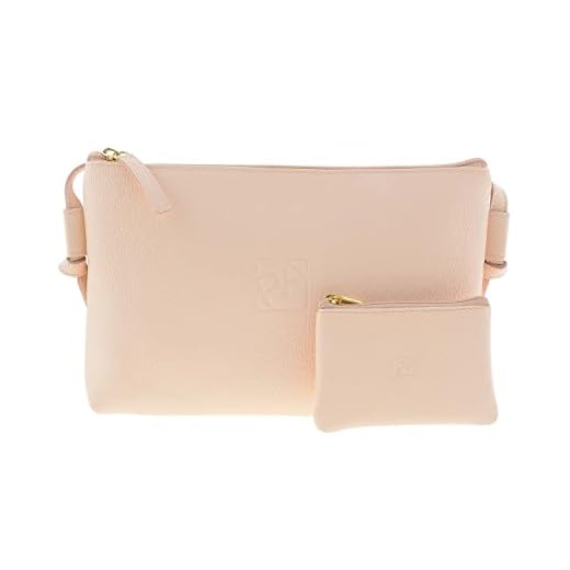 PAULA ALONSO PA Bolso Bandolera en Piel con Cremallera Talla: U Color: BEIGE