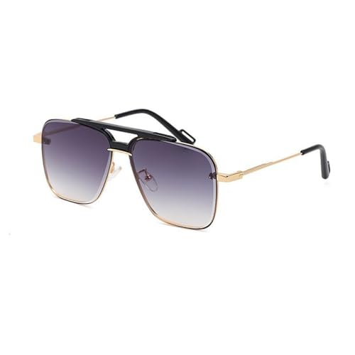 Lunettes de soleil de style tendance carrées et monture vintage marron