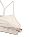 CRZ YOGA Butterluxe Womens Y Back Sports Bra - Padded Racerback Low Impact Spaghetti Thin Strap Workout Yoga Top Mojave Tan Large