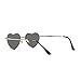 Plura Rave Heart Diffraction Sunglasses (1, Grey)