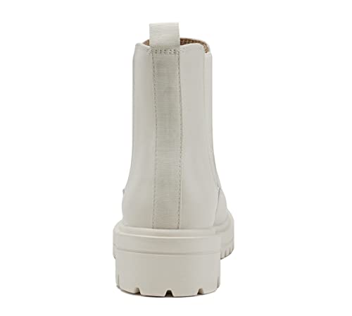 Image of Soda Pilot ~ Women Lug Sole Low Heel Chelsea Fashion Ankle Bootie w /Double Elastic Gore