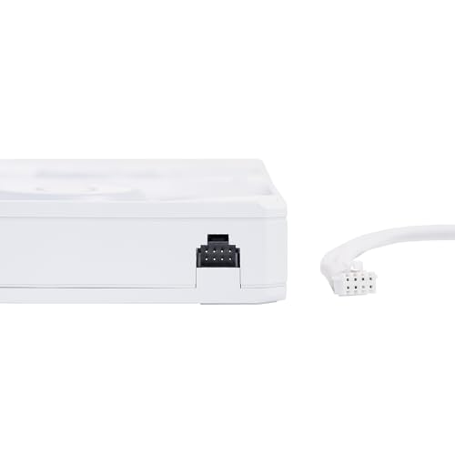 Image of Cooler Master SickleFlow Edge 240 White Single-Frame aRGB PC Case|Liquid Cooler Fan, 240mm, Convenient Single Modular Cable, PWM 2,050 RPM, Air Balance Blades, Loop Dynamic Bearing, aRGB Lighting