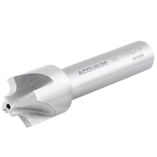 Image of Accusize Industrial Tools Hss Corner Roudning End Mill, 5 /32'' Radius, 1 /2'' Shank Diameter, 3 /4'' Largest Diameter, 3'' Oal, 1011-0532 | H.S.S. Corner Rounding End Mill, 1 /2 inch Shank, 3 /4 inch Largest Dia, 3 inch OAL