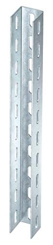 Perfil en U perforado pour fixation et montage structurel en acier - 2