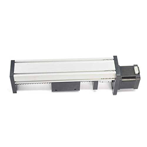 Zeberoxyz 100mm effektive Länge Linear Schienenführung Kugelumlaufspindel SFU1605 mit quadratischen mit NEMA17 Schrittmotor für DIY CNC Router Teile X Y Z Linear Stage Actuator(Größe:100mm)