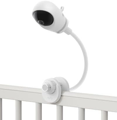 eufy Security Baby Monitor Crib Mount, Compatible with eufy Baby Monitor E20/E21, 16 Inch Flexible Arm Bracket, Attach to Baby Crib, No Tools Needed, No Wall Damage (Camera Not Included)