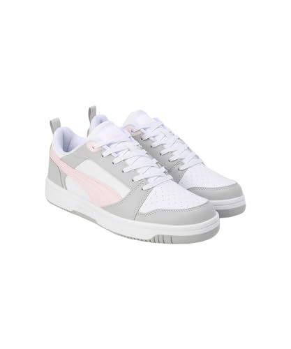 PUMA PUMA Unisex Rebound V6 Low Sneaker, White-Frosty Pink-Cool Light Gray, 8 UK
