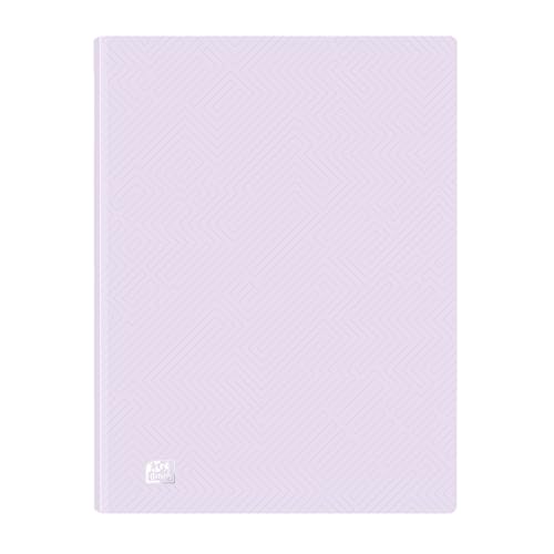 Oxford Urban, Carpeta de Fundas Plástico A4, 40 Fundas Transparentes, Color Malva Pastel