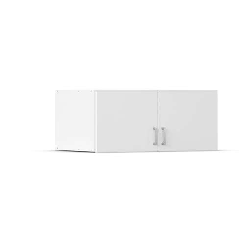 Rauch Möbel Bremen Schrankaufsatz für zusätzlichen Stauraum für den Kleiderschrank 2-türig, Weiß, kombinierbar mit Schrank-Breite 91 cm aus Modellserie Bremen BxHxT 91x39x54 cm Rauch Möbel Bremen Schrankaufsatz für zusätzlichen Stauraum für den Kleiderschrank 2-türig, Weiß, kombinierbar mit Schrank-Breite 91 cm aus Modellserie Bremen BxHxT 91x39x54 cm
