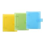 Arivend 3 Pack 3x5 Index Card Holder with Dividers, 60 Sheets Each, 3 Color Index Card Organizer Binder Notebook