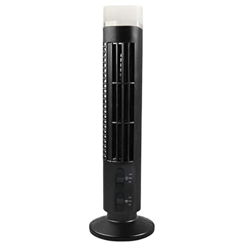 Ventilador de torre Ventilador de torre de 15 pulgadas 2 velocidades 2 velocidades Mesa eléctrica con luces LED, aire acondicionado portátil con formas de energía múltiples de seguridad en silencio p