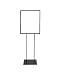 Source One Deluxe 22 x 28, 11 x 17, 8 1/2 x 11 Inch Floor Standing Sign Holders Multiple Colors Black, White & Gray Heavy Duty Weighted Metal (22 x 28 Inch, Black)