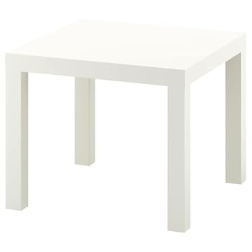 Ikea Lack Tavolino, Fibra di Legno, Bianco, 55x55x45 cm