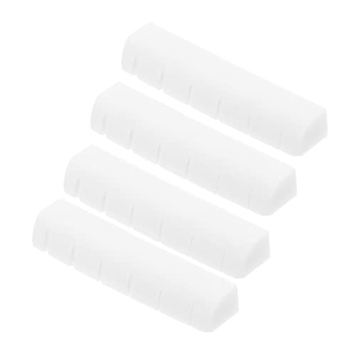 FUNOMOCYA 4pcs Guitar String Nuts Ox Bone Saddles Electric Guitar Accessories Bass Supplies
