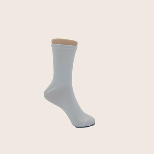 Image of 100% Cotton Crew Socks for Women (6-Pack) - Pure Natural Cotton Womens Crew Socks - Soft Daily Casual Socks