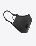 Airinum Urban Air Mask 2.0 - Onyx Black L | Maschera di Protezione Respiratoria Riutilizzabile e Regolabile, Che Protegge Contro L’inquinamento, lo Smog, gli Allergeni e i Batteri