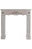 MyFlair Kaminumrandung Anders FSC 105 x 18 x 102 cm grau braun weiß Landhausstil