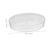 Cabilock 10pcs Petri Dishes for Laboratory Experiments Reusable Culturing Plates for Science Projects for Educational and Industrial Use