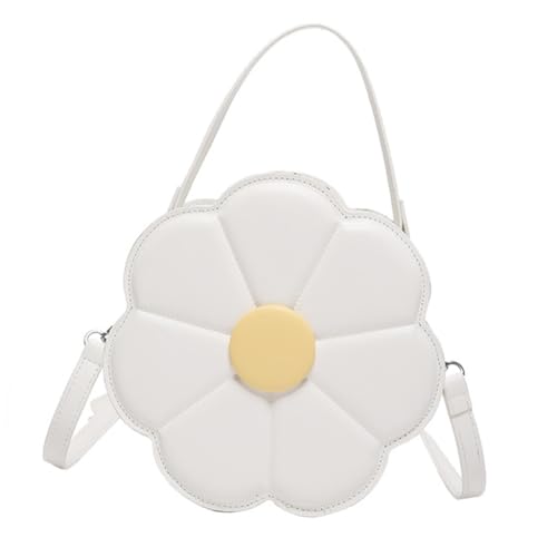 Trendy Flower Shaped PU Leather Crossbody Bag With Adjustable Strap Shoulder Purse Satchel For Women And Girls2