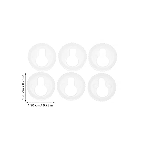 Image of TEHAUX 50Pcs Plastic Round Keyhole Hangers Hooks for Picture Frame Mounting and Wall Display Lightweight Durable Brackets for Home DIY and Artwork Hanging