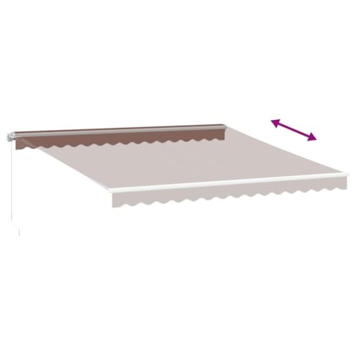 Toldo retráctil para evitar calor en el patio con sombra manual impermeable 4