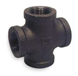 Industrial Grade 6KJ34 Cross, 1/2 In, Black