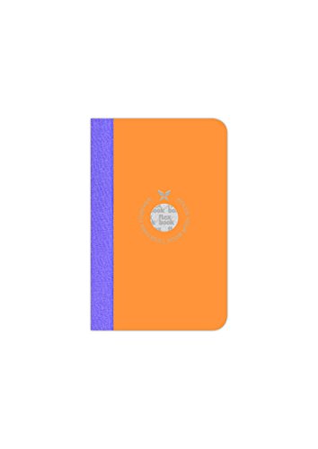 Image of FlexBook Smartbooks Notebook 160 Pages Ruled 9 x 14 cm Couverture Orange /Dos Mauve