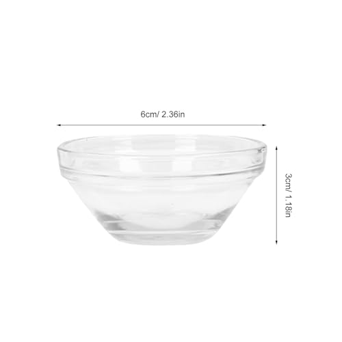 Set de 12 tazones de vidrio para mascarillas faciales 2.36 pulg miniatura 2