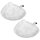 Paño de microfibra lavable, almohadillas hechas para Spares2go para adaptarse a Wolf trapeadores a vapor (2 unidades)