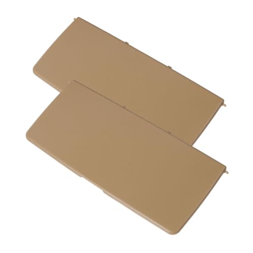 SOPOTUTU 2 Piezas Cubiertas para Espejos de Parasol de Coche Tapas Protectores para Espejos de Tocador Visera Resistentes y Fácil Instalación para Lado Conductor y Accesorios Interiores