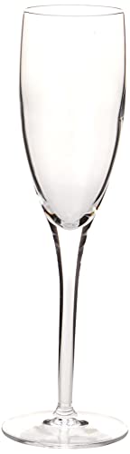 Luigi Bormioli Michelangelo Masterpiece Champagne Flute Glasses 200ml Set of 4 – Lead Free Crystal Sparkling Wine Glasses for Champagne, Prosecco, Dishwasher Safe