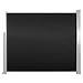 vidaXL Auvent Latéral Rétractable 120x300cm Noir Jardin Balcon Brise-Vue Store