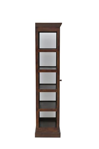 Image of The Attic Indiana Kitchen Cabinet Honey, Multipurpose Cabinet for Bedroom Living Room Study bar, Solid Wood Bookshelf /Kitchen Cabinet, Solid Mango Wood, Honey Matte Finish