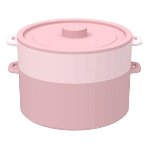 Vaporizador para microondas, doble capa, de silicona, multifuncional, para microondas, alimentos, vapor, con tapa, para freidora de aire caliente, frigorífico, comida para bebés, pasta, harina de maíz