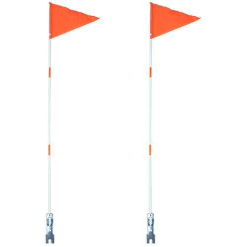 Drapeau de sécurité vélo Yardwe visible de loin grâce au mât de 1,8 m