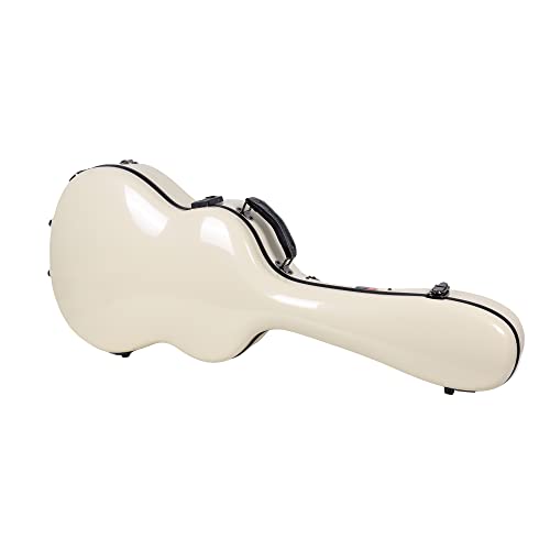 Crossrock Crf1000Civ Fiberglass Classical Guitar Case Hardshell- Backpack Style For 4/4 Full Size In Ivory #TOP1
